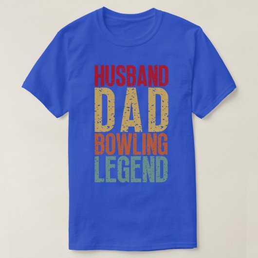 T-shirt Hus Papa Bowling Legend (Design devant)