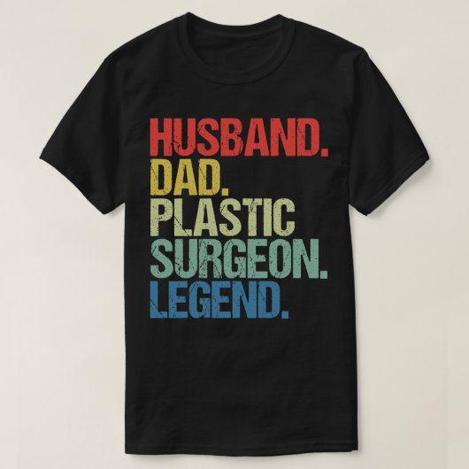 T-shirt Hus Papa Chirurgien Plastique Légende (Design devant)