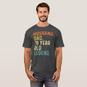 T-shirt Husband dad 70 year old legend 70th birthday (Devant entier)