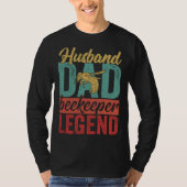 T-shirt Husband Dad Beekeeper  Beekeeping Apiary Honey Gra (Devant)