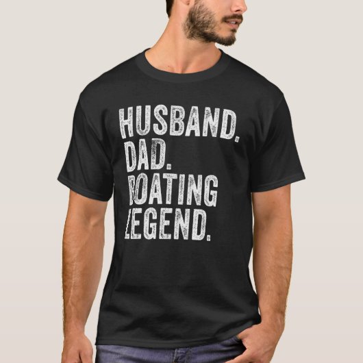 T-shirt Husband Dad Boating Legend Funny Sail Boat Captain (Devant)