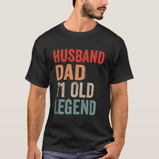 T-shirt Husband Dad Legend 71St 71 Fathers Day
