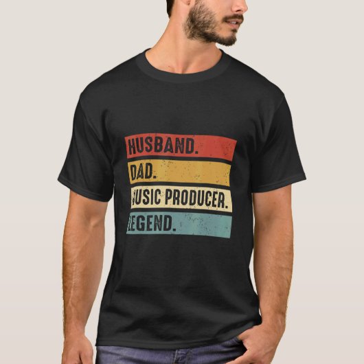 T-shirt Husband Dad Music Producer Making Beats Beat Maker (Devant)