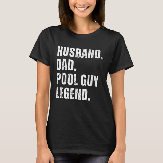 T-shirt Husband Dad Pool Guy Legend 10 (Devant)