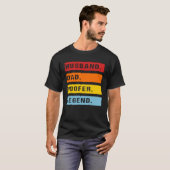 T-shirt Husband Dad Roofer Legend Father s Day Roofing Dad (Devant entier)