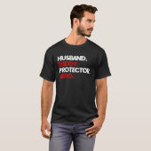 T-shirt Husband Daddy Protector Hero (Devant entier)