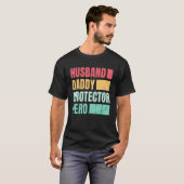 T-shirt Husband Daddy Protector Hero_1 (Devant entier)