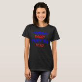 T-shirt Husband Daddy Protector Hero Fathers Day For Dad (Devant entier)