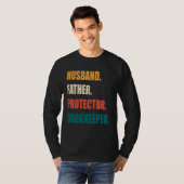T-shirt Husband Father Protector Bookkeeper (Devant entier)