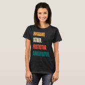 T-shirt Husband Father Protector Conservator (Devant entier)