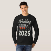 T-shirt Husband Wife Wedding 2025 Matching Wedding Engagem (Devant entier)