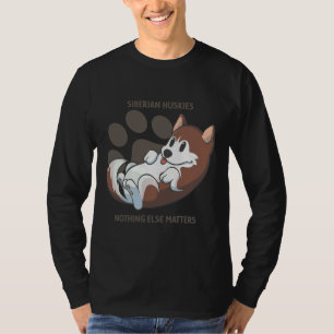 T-shirt Huskies Sibériens Rouges Rien D'Autre N'A D'Import