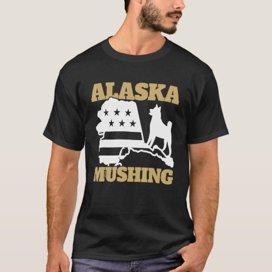 T-shirt Husky Alaska Mushing (Devant)