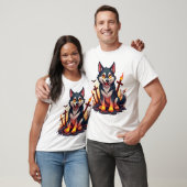 T-shirt Husky Chien de l'Enfer (Unisexe)