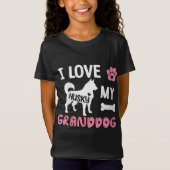 T-Shirt Husky Chien Grandma Cadeaux J'Aime Mon Grand-Chien (Devant)