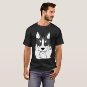 T-shirt Husky Chubby Cheeks Funny Chien Cadeau (Devant entier)