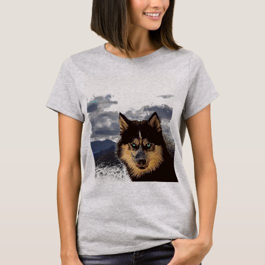 T-shirt Husky de Sibérie (Devant)