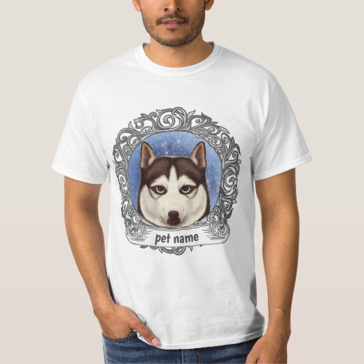 T-shirt Husky de Sibérie (Devant)