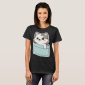 T-shirt Husky Dog in your Pocket Dog (Devant entier)