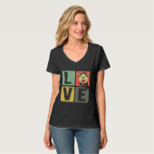 T-shirt Husky Dog Love (Devant entier)