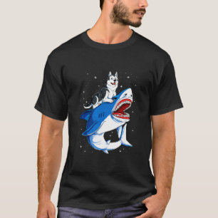 T-shirt Husky Dog Space Galaxy