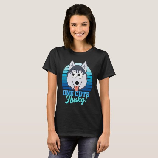 T-shirt Husky femmes enfants garçons filles hommes Sled Do (Devant entier)