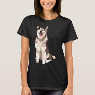 T-shirt Husky géométrique
