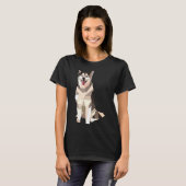T-shirt Husky géométrique (Devant entier)