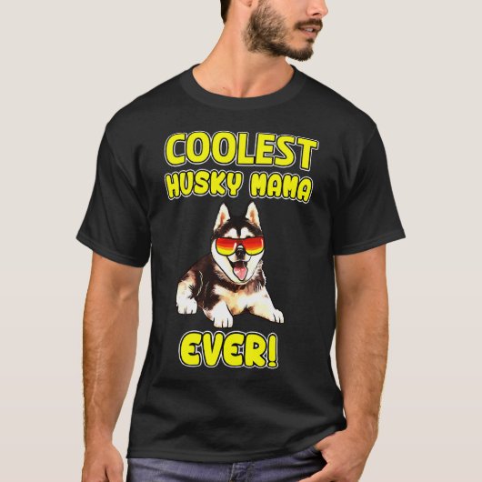 T-shirt Husky Husky Maman (Devant)
