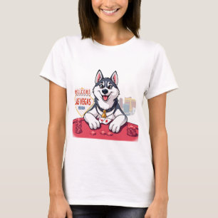 T-shirt Husky Jouer Poker Las Vegas Nevada