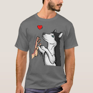 T-shirt Husky Love Mignonne Chien Maman Filles Femmes