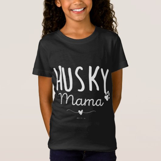 T-Shirt Husky Mama, Husky Mom Cadeaux Amoureux des chiens (Devant)