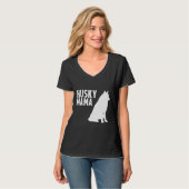 T-shirt Husky Mama Silhouette (Devant entier)