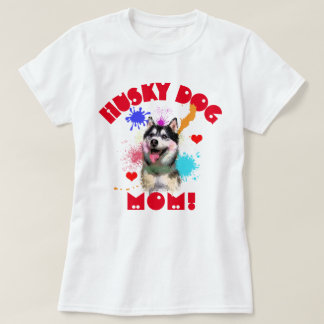 T-shirt Husky Maman Amoureux des chiens Meilleur Chien Mam
