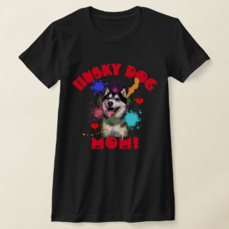 T-shirt Husky Maman Amoureux des chiens Meilleur Chien Mam