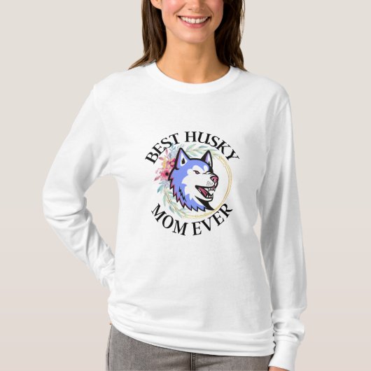 T-shirt Husky Maman, Chien Maman, Husky Gift (Devant)