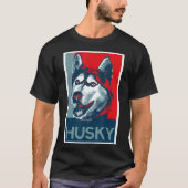 T-shirt Husky Propriétaire Husky Lover Amoureux des chiens (Devant)
