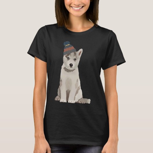 T-shirt Husky Puppy (Devant)