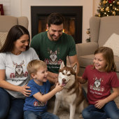 T-shirt Husky Reindeer