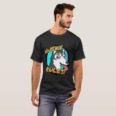 T-shirt Husky Rules ! (Devant entier)