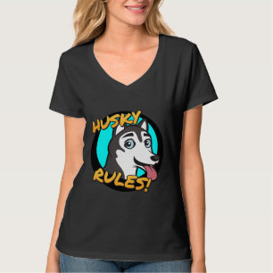 T-shirt Husky Rules !