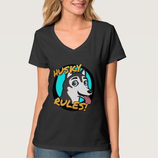 T-shirt Husky Rules ! (Devant)