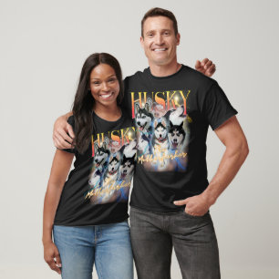 T-shirt Husky Shirt Bootleg 90s Siberian Husky