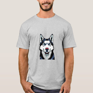T-shirt Husky sibérien