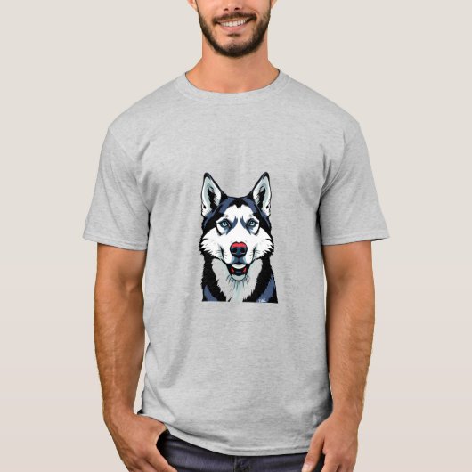 T-shirt Husky sibérien (Devant)