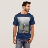 T-shirt Husky Sibérien Blanc (Devant entier)