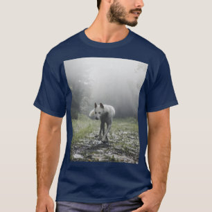 T-shirt Husky Sibérien Blanc
