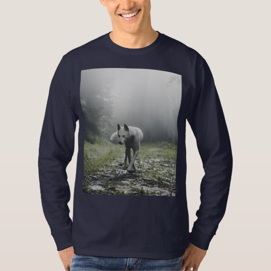 T-shirt Husky Sibérien Blanc (Devant)
