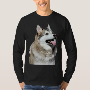 T-shirt Husky Sitting