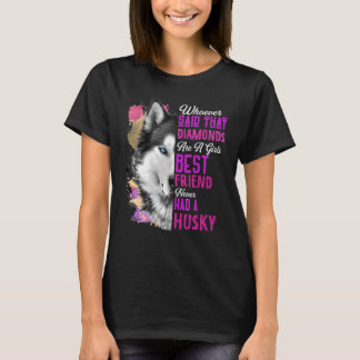 T-shirt Husky Sont Une Fille Meilleur Ami Chien Mère Mère